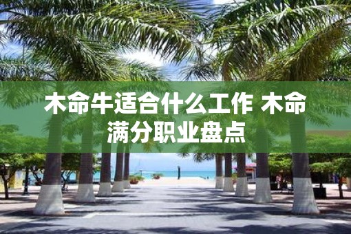 木命牛适合什么工作 木命满分职业盘点