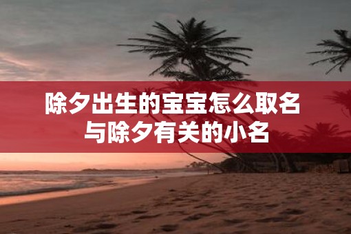 除夕出生的宝宝怎么取名 与除夕有关的小名