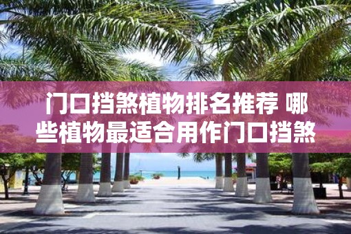 门口挡煞植物排名推荐 哪些植物最适合用作门口挡煞