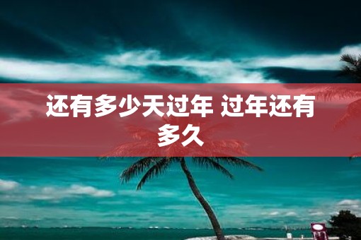 还有多少天过年 过年还有多久