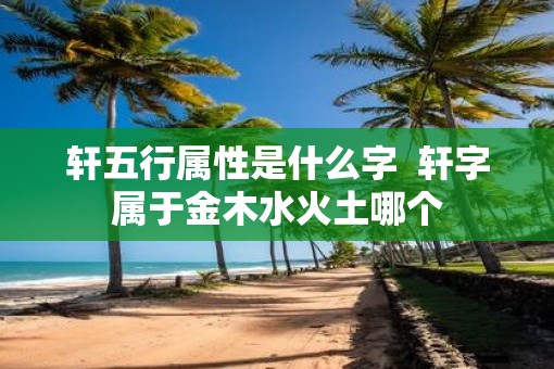 轩五行属性是什么字  轩字属于金木水火土哪个