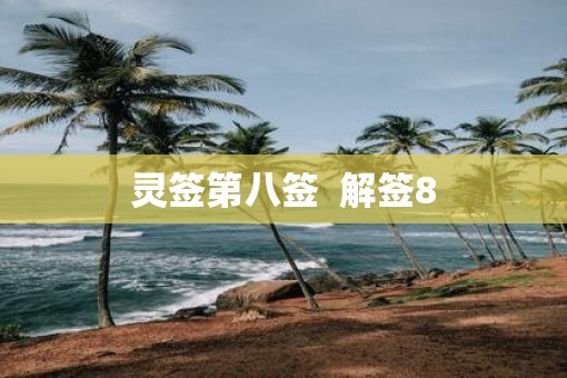 灵签第八签  解签8