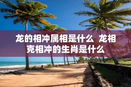 龙的相冲属相是什么  龙相克相冲的生肖是什么