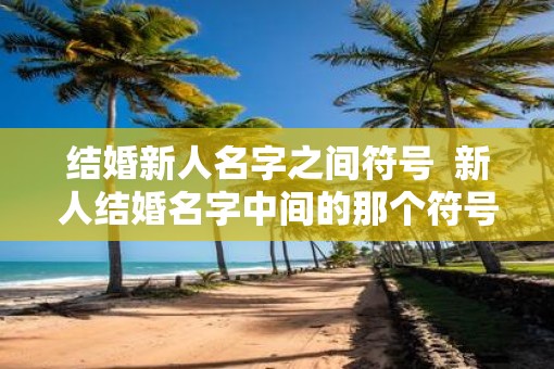 结婚新人名字之间符号  新人结婚名字中间的那个符号