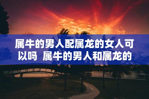 属牛的男人配属龙的女人可以吗  属牛的男人和属龙的女人结婚好不好