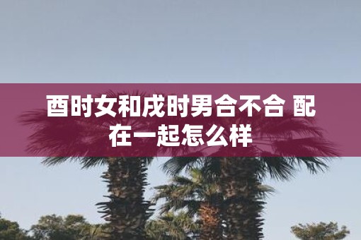 酉时女和戌时男合不合 配在一起怎么样