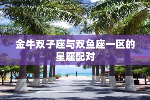 金牛双子座与双鱼座一区的星座配对