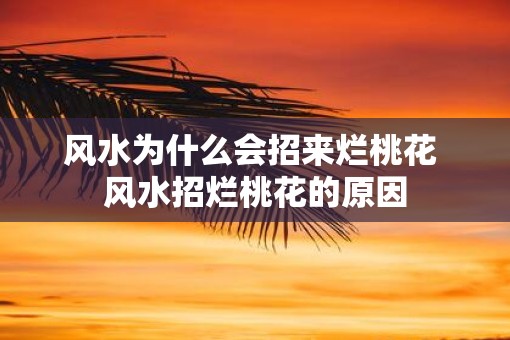 风水为什么会招来烂桃花 风水招烂桃花的原因