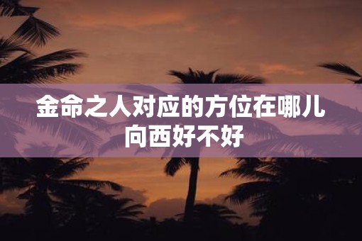 金命之人对应的方位在哪儿 向西好不好