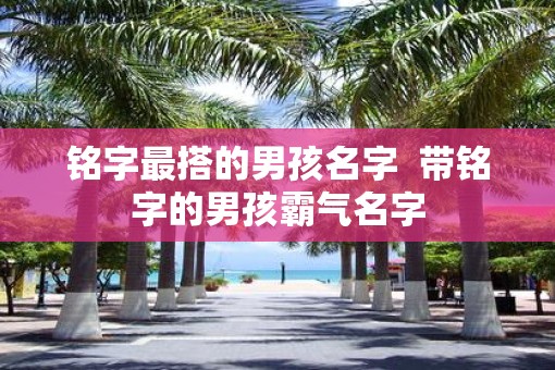 铭字最搭的男孩名字  带铭字的男孩霸气名字