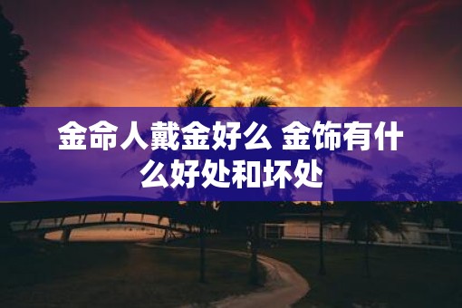 金命人戴金好么 金饰有什么好处和坏处