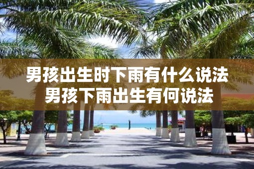 男孩出生时下雨有什么说法 男孩下雨出生有何说法