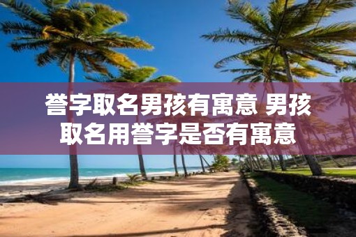 誉字取名男孩有寓意 男孩取名用誉字是否有寓意