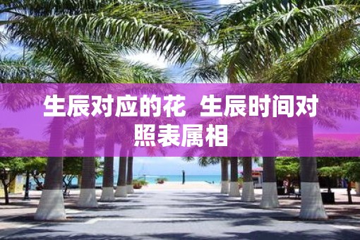 生辰对应的花  生辰时间对照表属相