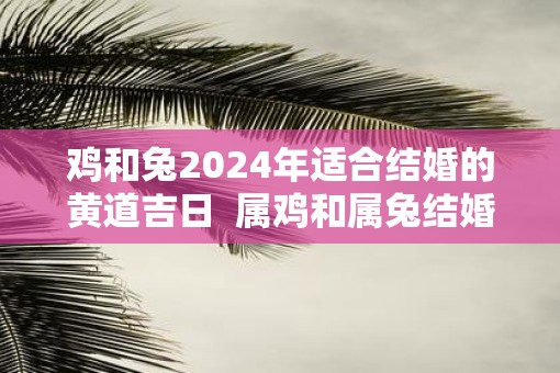 鸡和兔2025年适合结婚的黄道吉日  属鸡和属兔结婚最佳日期