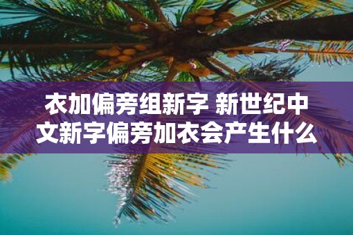 衣加偏旁组新字 新世纪中文新字偏旁加衣会产生什么效果