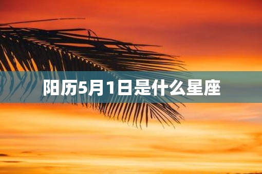 阳历5月1日是什么星座