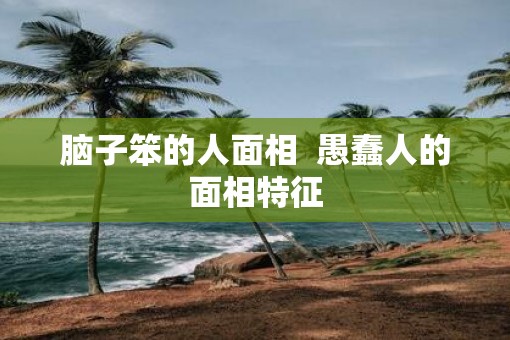 脑子笨的人面相  愚蠢人的面相特征