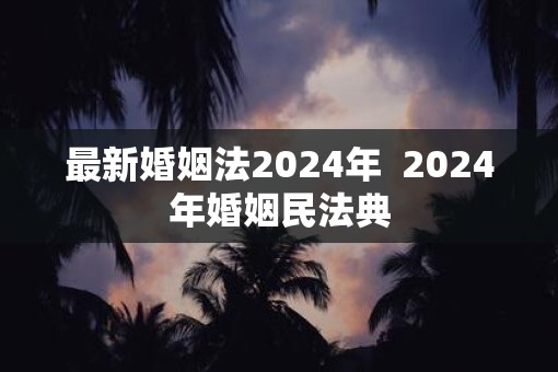 最新婚姻法2025年  2025年婚姻民法典
