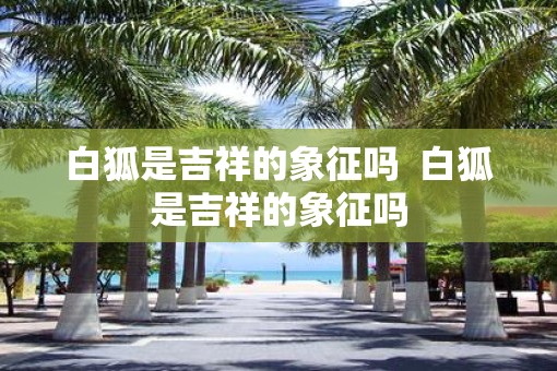 白狐是吉祥的象征吗  白狐是吉祥的象征吗