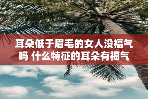 耳朵低于眉毛的女人没福气吗 什么特征的耳朵有福气