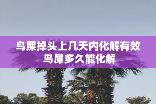 鸟屎掉头上几天内化解有效 鸟屎多久能化解