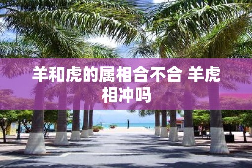 羊和虎的属相合不合 羊虎相冲吗
