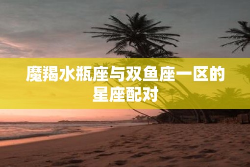 魔羯水瓶座与双鱼座一区的星座配对