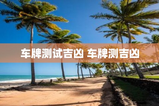 车牌测试吉凶 车牌测吉凶
