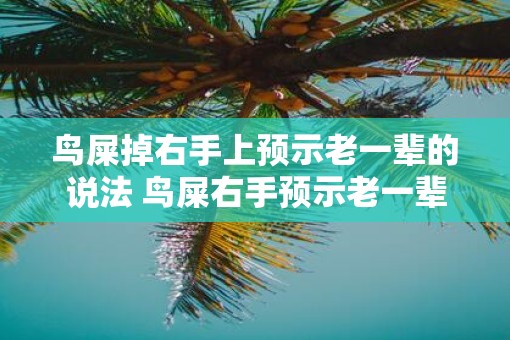 鸟屎掉右手上预示老一辈的说法 鸟屎右手预示老一辈