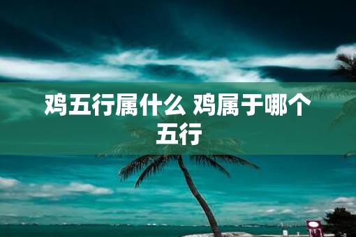 鸡五行属什么 鸡属于哪个五行