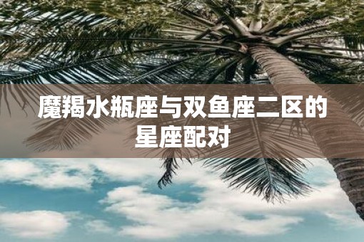魔羯水瓶座与双鱼座二区的星座配对 魔羯水瓶座与双鱼座二区的星座配对