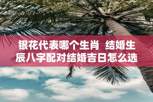 银花代表哪个生肖  结婚生辰八字配对结婚吉日怎么选好
