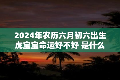 2025年农历六月初六出生虎宝宝命运好不好 是什么命