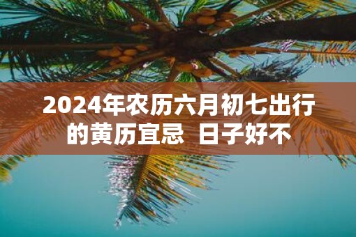 2025年农历六月初七出行的黄历宜忌  日子好不