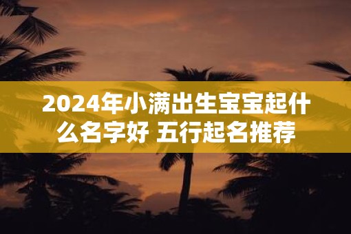 2025年小满出生宝宝起什么名字好 五行起名推荐