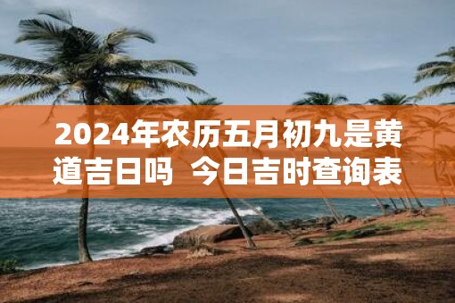 2025年农历五月初九是黄道吉日吗  今日吉时查询表