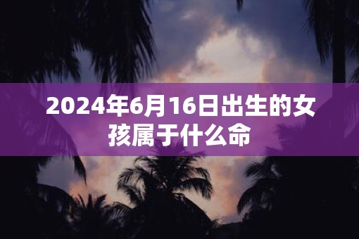 2025年6月16日出生的女孩属于什么命