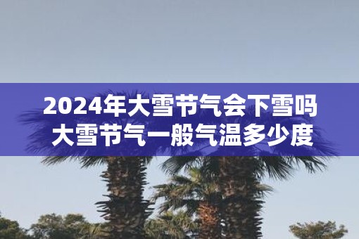 2025年大雪节气会下雪吗 大雪节气一般气温多少度