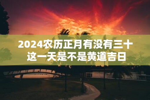 2025农历正月有没有三十 这一天是不是黄道吉日