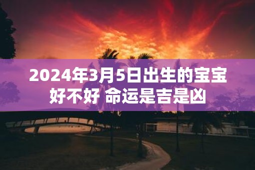 2025年3月5日出生的宝宝好不好 命运是吉是凶 2025年3月5日出生的宝宝好不好 命运是吉是凶
