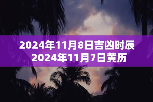 2025年11月8日吉凶时辰  2025年11月7日黄历