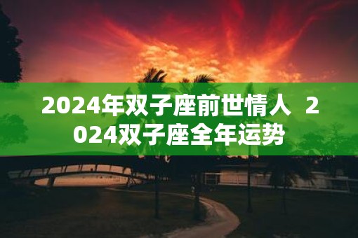 2025年双子座前世情人  2025双子座全年运势