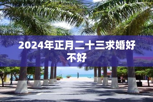 2025年正月二十三求婚好不好