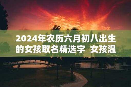 2025年农历六月初八出生的女孩取名精选字  女孩温暖有朝气的名字