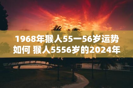 1968年猴人55一56岁运势如何 猴人5556岁的2025年运势如何