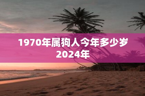 1970年属狗人今年多少岁2025年