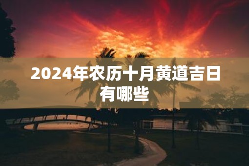 2025年农历十月黄道吉日有哪些