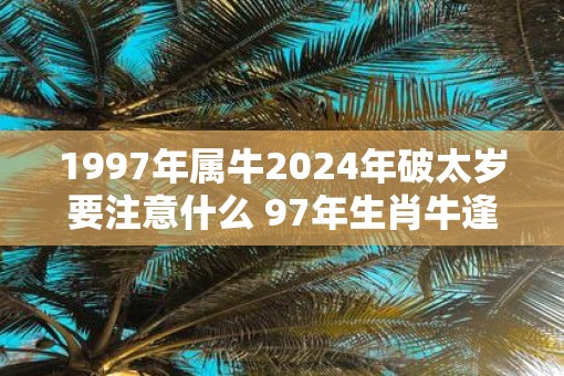1997年属牛2025年破太岁要注意什么 97年生肖牛逢蛇年运气如何
