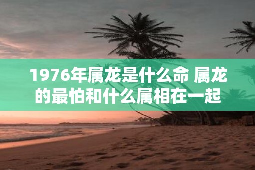1976年属龙是什么命 属龙的最怕和什么属相在一起